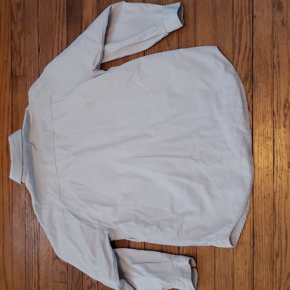 Cream colored with Southwest Appliques / Bling Button Down Shirt L. long sleeved - Picture 6 of 6